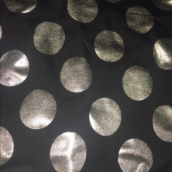 VS Medium Black & Silver Polka Dot Bikini Bottoms swimwear - Picture 4 of 7